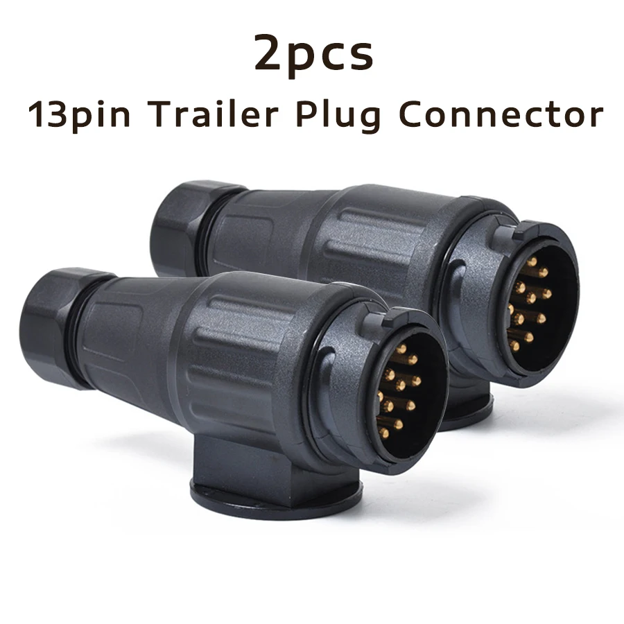 2pcs 12V 13pin Trailer Plug Adapter Europe Style 13-Pole Trailer Electrical Connector
2pcs 12V 13pin Trailer Plug Adapter Europe Style 13-Pole Trailer Electrical Connector