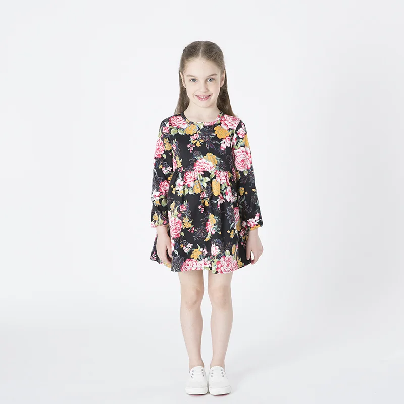 Girls dress long sleeve spring and autumn 2019 new cotton print flower children's clothing
Girls dress long sleeve spring and autumn 2019 new cotton print flower children's clothing