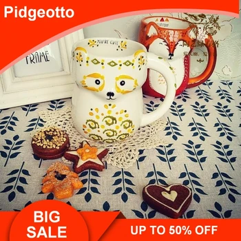 550ml Creative Cartoon Cute Fox Ceramic Coffee Cup Large Capacity 3D Hand Painted Animal Shape Milk Mug Gift Free Shipping
550ml Creative Cartoon Cute Fox Ceramic Coffee Cup Large Capacity 3D Hand Painted Animal Shape Milk Mug Gift Free Shipping