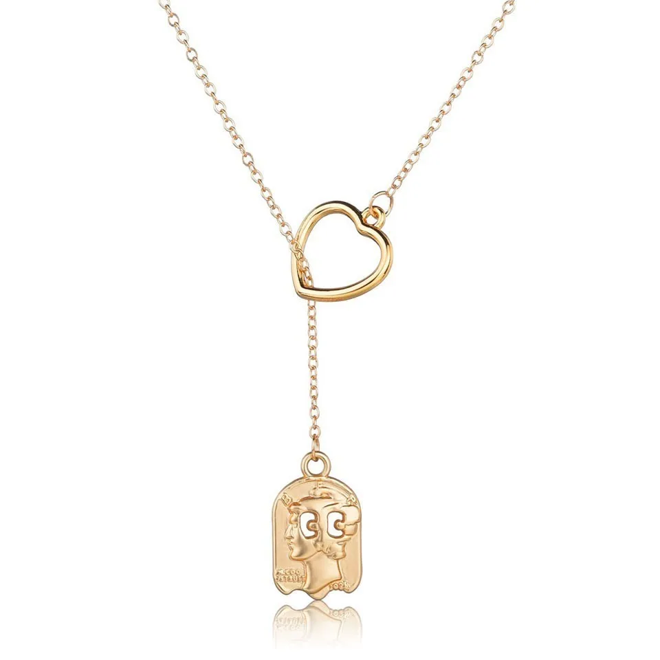 Gold Human Head Pendant Necklace For Women Hallow Heart Design Through Gold Romantic Necklace Jewelry Female Wedding Jewelry
Gold Human Head Pendant Necklace For Women Hallow Heart Design Through Gold Romantic Necklace Jewelry Female Wedding Jewelry