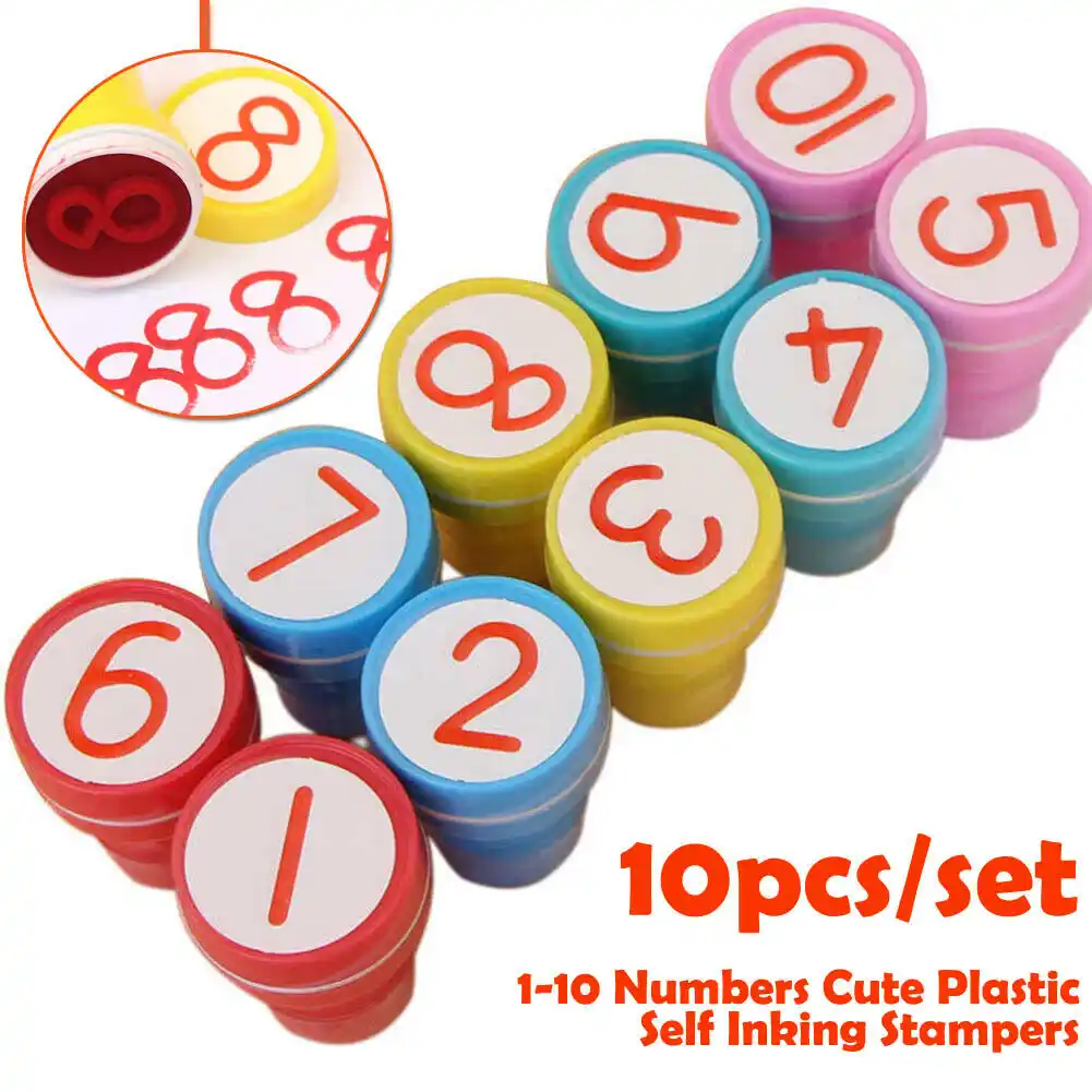 cute stamp seal set self inking stamps children kids toy gift