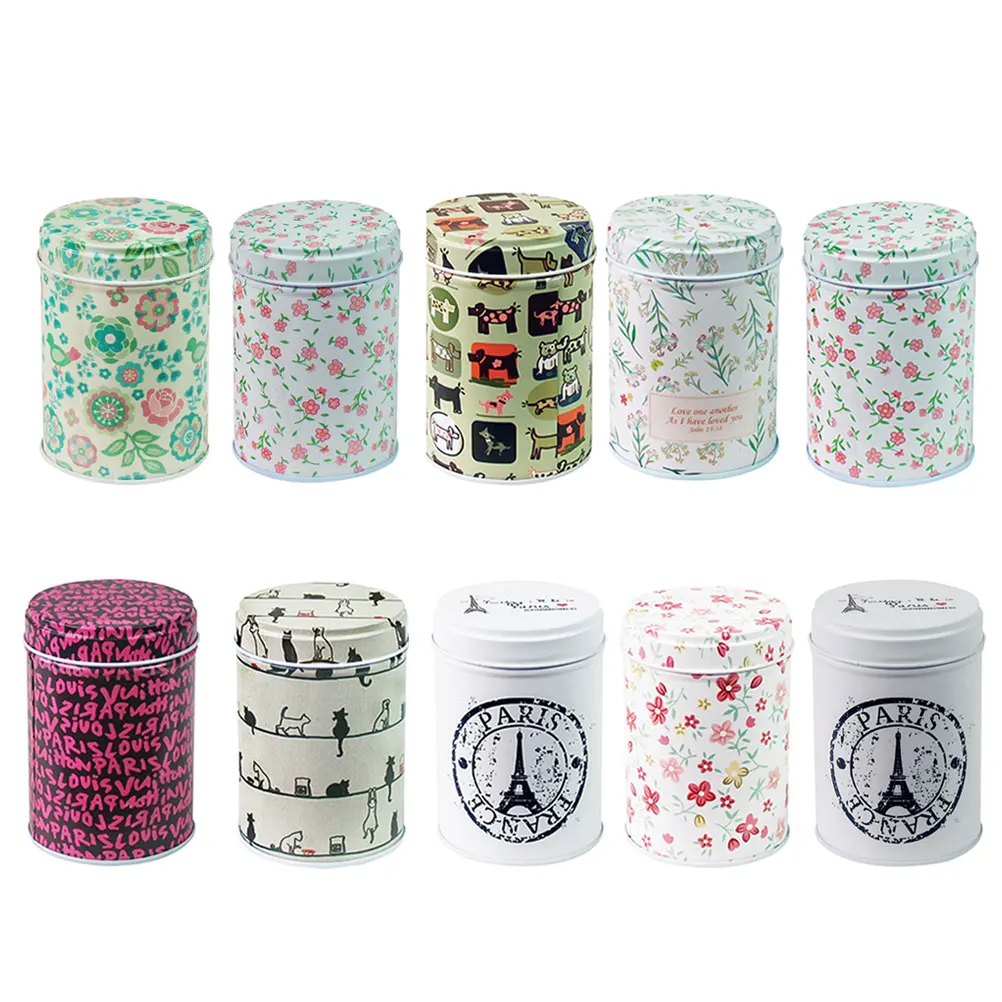 6pcs Tea Caddies Iron Box Tin Snack Jar Double Cover Cylindrical Shape Gift Tinplate Candy Boxes for Storage (Random Style)
6pcs Tea Caddies Iron Box Tin Snack Jar Double Cover Cylindrical Shape Gift Tinplate Candy Boxes for Storage (Random Style)
