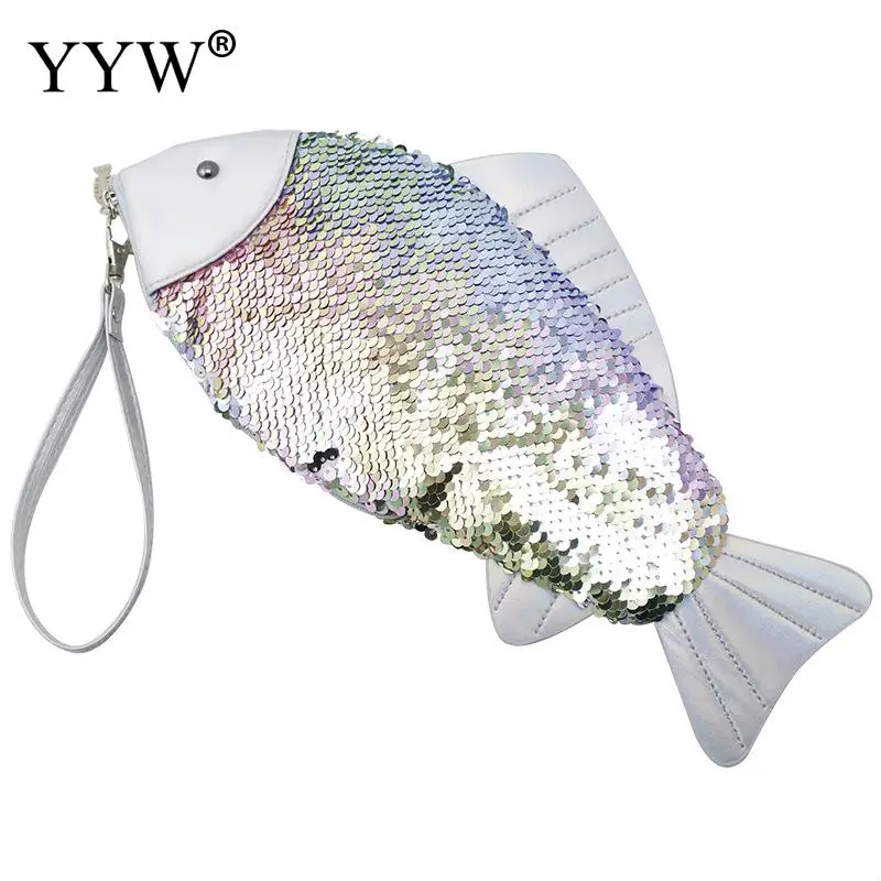 HOT HOT HOT! Special Sequin Fish Pattern Clutch Bag Purse Animal Shape Personality Clutch Purse PU Leather
HOT HOT HOT! Special Sequin Fish Pattern Clutch Bag Purse Animal Shape Personality Clutch Purse PU Leather