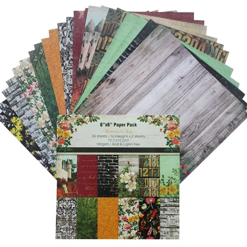 24pcs/Set Paper Craft DIY Photo Album Scrapbook Paper Account Card Making Background Paper 6 Inch Single-Sided Pattern Paper
24pcs/Set Paper Craft DIY Photo Album Scrapbook Paper Account Card Making Background Paper 6 Inch Single-Sided Pattern Paper