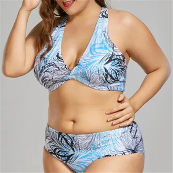 Womens Plus Size High Waist Bikini Set Floral Printed Bandage Push-Up Padded Swimwear Swimsuits Of Large Sizes Bathing Brazilian
Womens Plus Size High Waist Bikini Set Floral Printed Bandage Push-Up Padded Swimwear Swimsuits Of Large Sizes Bathing Brazilian