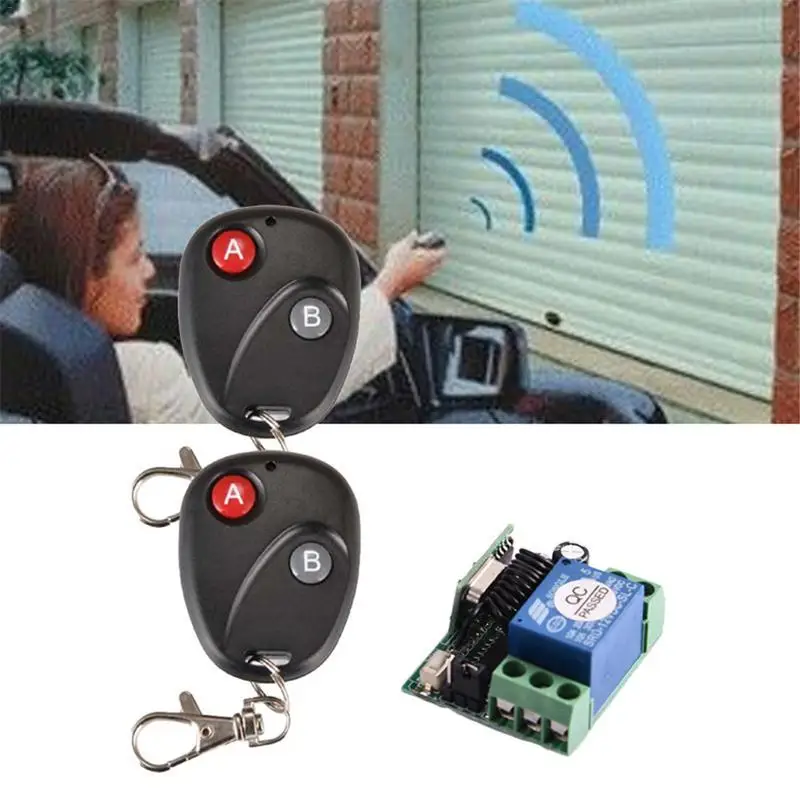 DC 12V 10A Wireless RF Remote Controls Auto Lifting Switches Transmitter Receiver Connecting Door Control System Gate Garage
DC 12V 10A Wireless RF Remote Controls Auto Lifting Switches Transmitter Receiver Connecting Door Control System Gate Garage