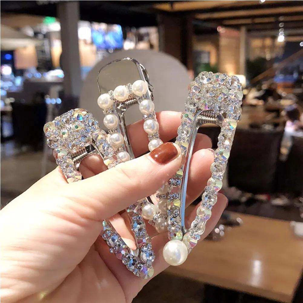 Women's Girls Rhinestone Pearl Crystal Hair Clip Hairpin Slide Grips Barrette Hair Slide Clips Accessories Headwear
Women's Girls Rhinestone Pearl Crystal Hair Clip Hairpin Slide Grips Barrette Hair Slide Clips Accessories Headwear