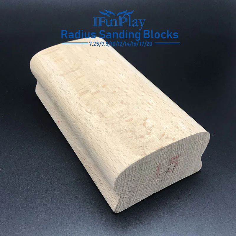 Radius Sanding Blocks For Guitar Bass Fret Leveling Fingerboard Luthier Tool 7.25 9.5 10 12 14 16 17 20 Maple Dual Sanding Block
Radius Sanding Blocks For Guitar Bass Fret Leveling Fingerboard Luthier Tool 7.25 9.5 10 12 14 16 17 20 Maple Dual Sanding Block