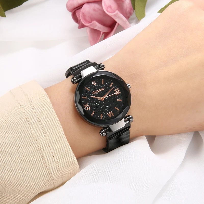 Shellhard Luxury Women Watches Mesh Ladies Clock Magnet Buckle Starry Diamond Geometric Surface Casual Dress Quartz Wristwatch
Shellhard Luxury Women Watches Mesh Ladies Clock Magnet Buckle Starry Diamond Geometric Surface Casual Dress Quartz Wristwatch