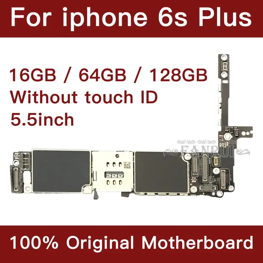 100% оригинальная разблокированная материнская плата для iphone 6s Puls без touch ID