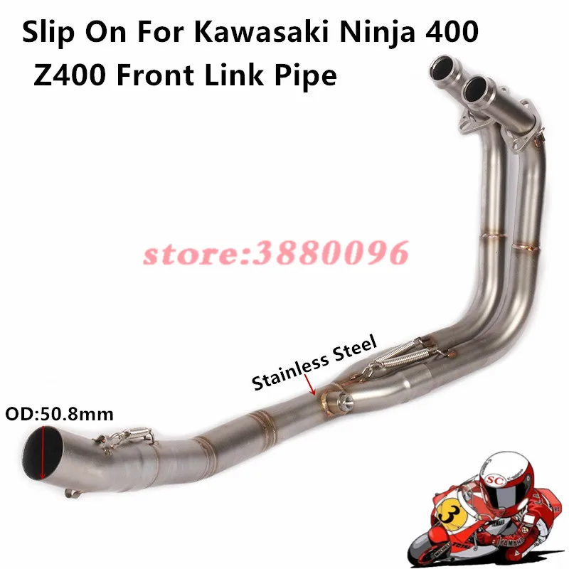 Motorcycle Exhaust Middle pipe for Kawasaki Ninja400 EX400 Ninja250 2018 2019 without exhaust slip on full system link pipe
Motorcycle Exhaust Middle pipe for Kawasaki Ninja400 EX400 Ninja250 2018 2019 without exhaust slip on full system link pipe