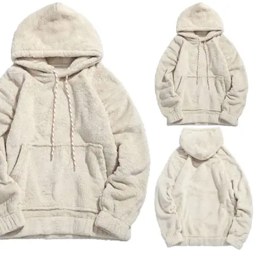 Mens Womens Lamb Wool Hoodie Sweatshirt 2018 New Winter Fashion White Solid Hooded Tops Pocket Warm Coat Outwear Pullover S-2XL
Mens Womens Lamb Wool Hoodie Sweatshirt 2018 New Winter Fashion White Solid Hooded Tops Pocket Warm Coat Outwear Pullover S-2XL