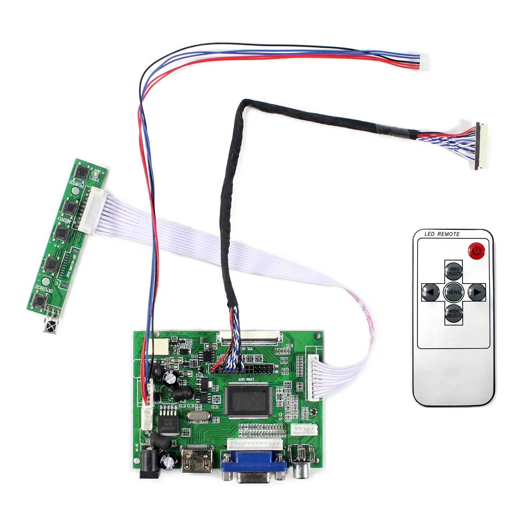 Drive Board HDMI VGA+2AV work for 640x480 6.5inch LVDS Signal Interface LCD Screen
Drive Board HDMI VGA+2AV work for 640x480 6.5inch LVDS Signal Interface LCD Screen