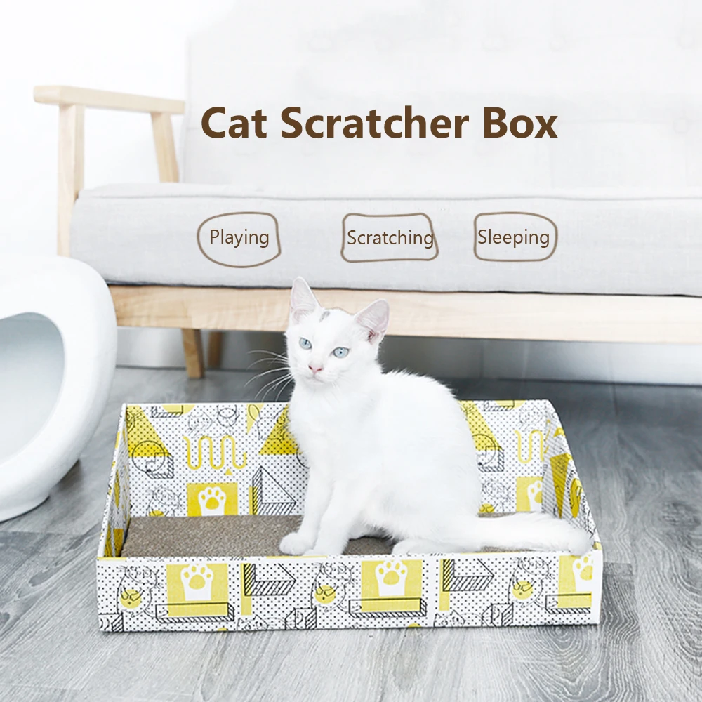 DIY Box for Cats Scratching and Playing Cardboard Cat Scratching Pad Toy Scratch Lounge Sofa Bed for Big Large Cats
DIY Box for Cats Scratching and Playing Cardboard Cat Scratching Pad Toy Scratch Lounge Sofa Bed for Big Large Cats