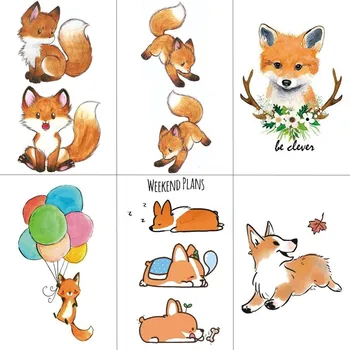 HXMAN Cartoon Fox Women Temporary Tattoo Sticker Tattoos for Waterproof Animal Body Art Kids Girls Hand Fake Tatoo 9.8X6cm A-194
HXMAN Cartoon Fox Women Temporary Tattoo Sticker Tattoos for Waterproof Animal Body Art Kids Girls Hand Fake Tatoo 9.8X6cm A-194