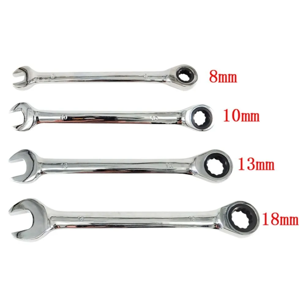 8,10,13,18mm Allen Key Ratchet Spanner Combination Wrench Keys Gear Ring Tool Handle Chrome Vanadium Steel Repair Tools
8,10,13,18mm Allen Key Ratchet Spanner Combination Wrench Keys Gear Ring Tool Handle Chrome Vanadium Steel Repair Tools