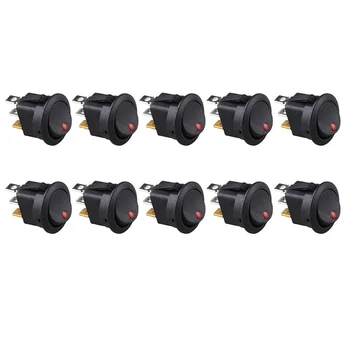 10pcs DC 12V LED Indicator Rocker Switch Car On/Off Rocker Toggle Switch Driving Fog Lamp Work Light Bar For Truck Boat ON-OFF
10pcs DC 12V LED Indicator Rocker Switch Car On/Off Rocker Toggle Switch Driving Fog Lamp Work Light Bar For Truck Boat ON-OFF