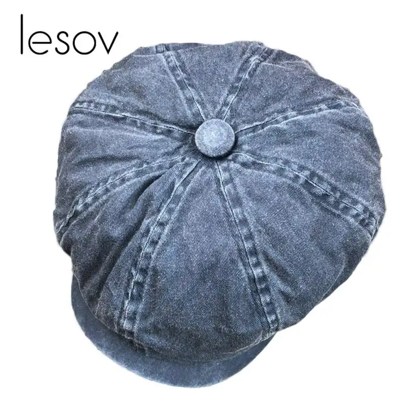 Lesov Octagonal Women Hat Washable Denim Cotton Retro Newsboy Cap Hat Octagonal Hats Spring Autumn Artist Flat Top Bonnet New
Lesov Octagonal Women Hat Washable Denim Cotton Retro Newsboy Cap Hat Octagonal Hats Spring Autumn Artist Flat Top Bonnet New