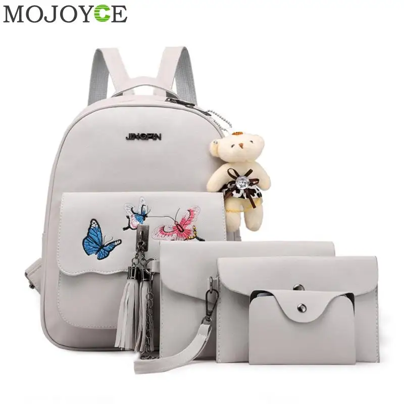 MOJOYCE Fashion Backpack New 4 Sets Women Girl Butterfly Embroidery School Bag Print Tassel Shoulder 2019 Hot DropShipping
MOJOYCE Fashion Backpack New 4 Sets Women Girl Butterfly Embroidery School Bag Print Tassel Shoulder 2019 Hot DropShipping