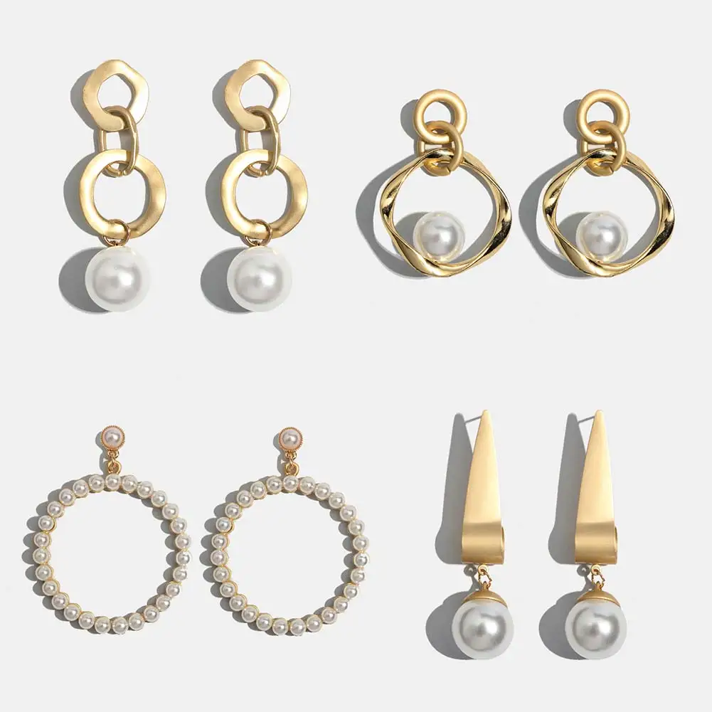 Flatfoosie New Simulated Pearl Dangle Earrings For Women Fashion Round Geometric Hanging Drop Earring Boho Wedding Party Jewelry
Flatfoosie New Simulated Pearl Dangle Earrings For Women Fashion Round Geometric Hanging Drop Earring Boho Wedding Party Jewelry