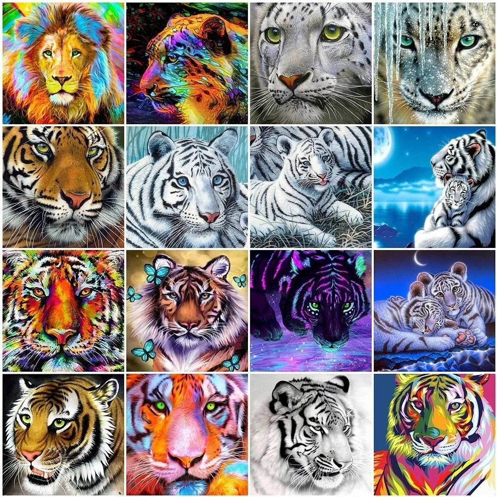 Huacan Diamond Embroidery Full Display Diamond Painting Animal Tiger DIY Full Square Rhinestones Pictures Mosaic Decoration Home
Huacan Diamond Embroidery Full Display Diamond Painting Animal Tiger DIY Full Square Rhinestones Pictures Mosaic Decoration Home