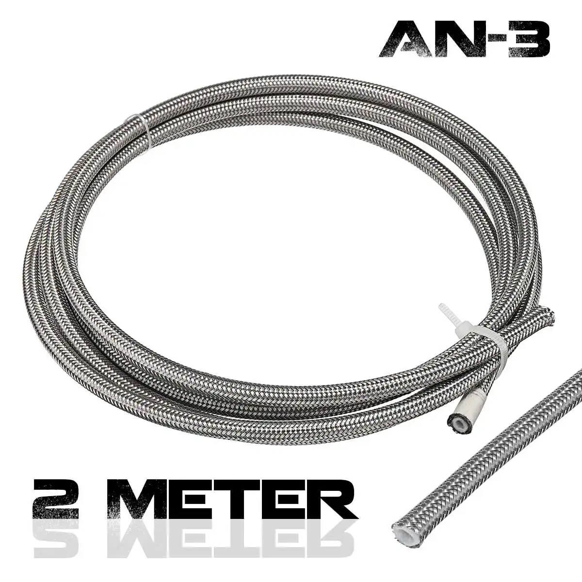 2m AN3 Braided Stainless Steel 3AN AN3 AN-3 Brake Hose PTEF Hydraulic Brake Fuel Line Hose
2m AN3 Braided Stainless Steel 3AN AN3 AN-3 Brake Hose PTEF Hydraulic Brake Fuel Line Hose