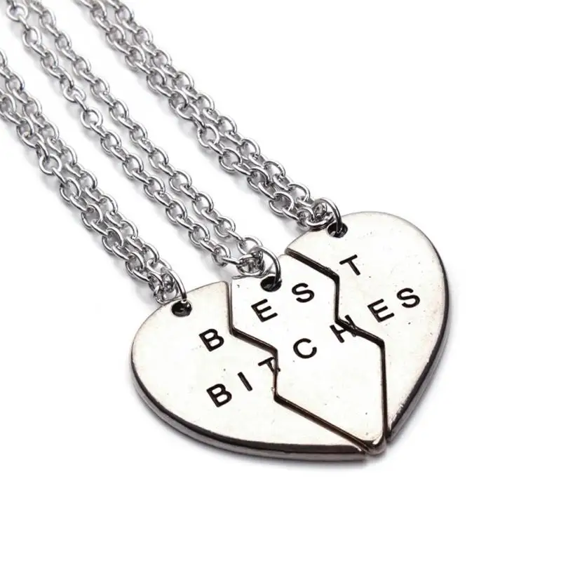3 Pcs/lot Stylish Girls Alloy Joint Broken Heart Pendant Necklace Fashionable Lettering Jewelry for Best Friends Girlfriend Gift
3 Pcs/lot Stylish Girls Alloy Joint Broken Heart Pendant Necklace Fashionable Lettering Jewelry for Best Friends Girlfriend Gift