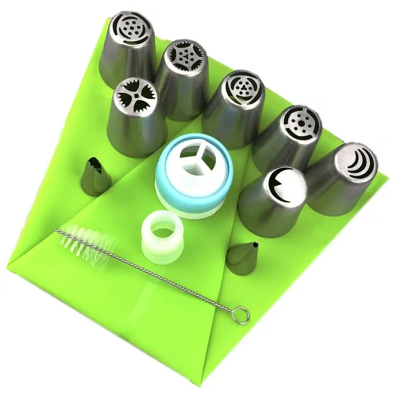 13pcs Flower Mouth Stainless Steel Pastry Tools Icing Pipe Shows Nozzle Cake Cake Baking Baking And Pastry Tools
13pcs Flower Mouth Stainless Steel Pastry Tools Icing Pipe Shows Nozzle Cake Cake Baking Baking And Pastry Tools