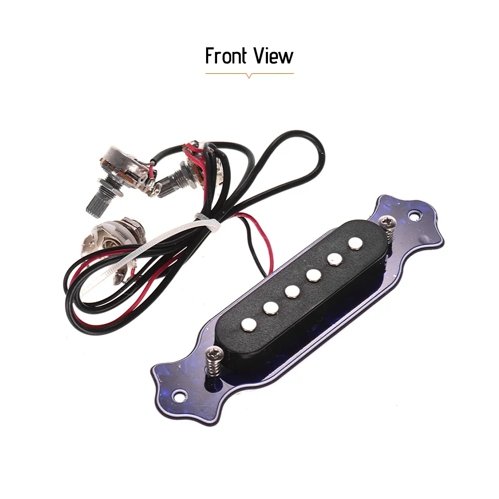 Guitar Pickup Blue Pearl Shell 6-String Sound Hole Magnetic Pickup with Tone Volume Controller for Acoustic Electric Guitar
Guitar Pickup Blue Pearl Shell 6-String Sound Hole Magnetic Pickup with Tone Volume Controller for Acoustic Electric Guitar