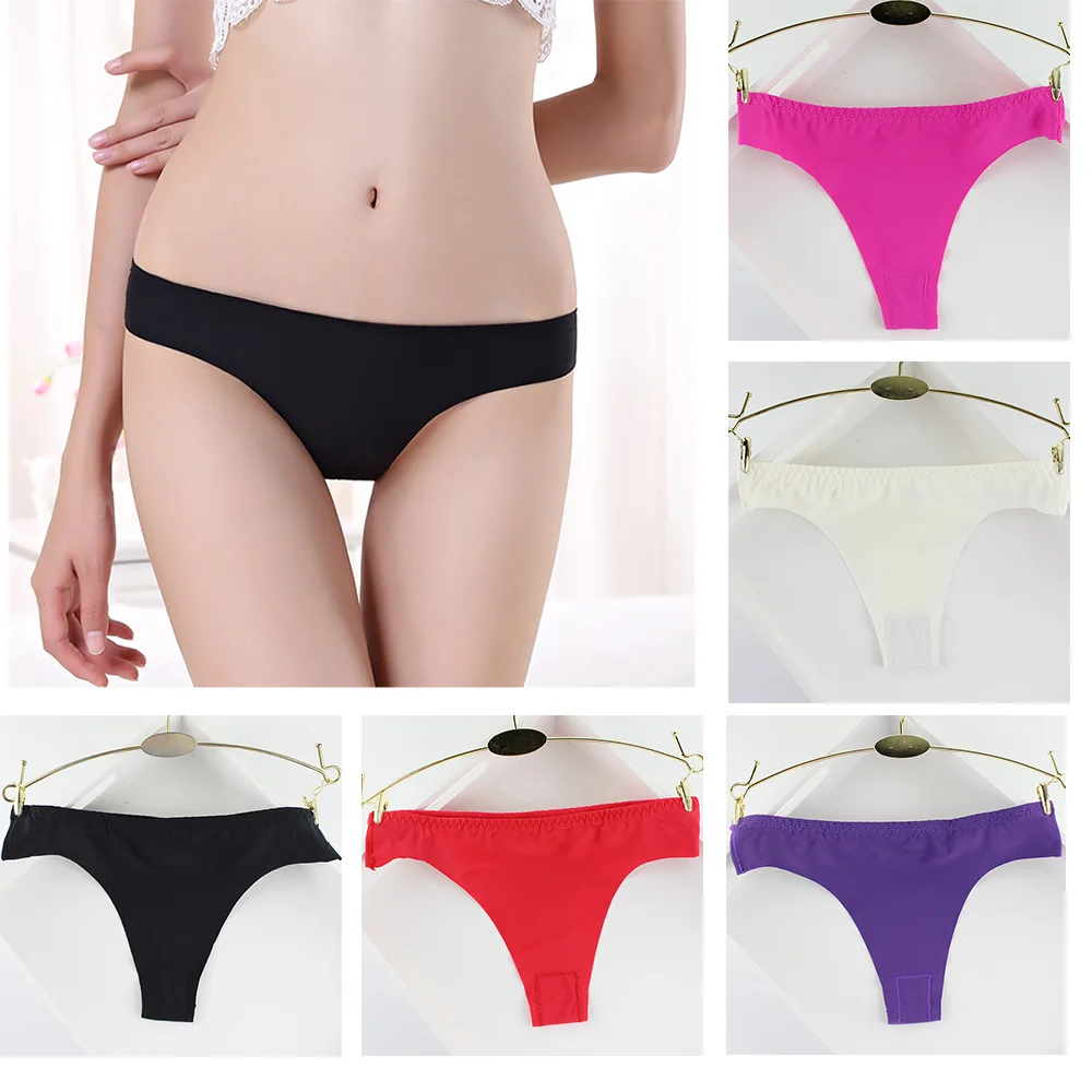Women Sexy Ice Silk Panties Seamless Underwear Low Waist T-shaped Thong Cool Girls Intimates Seamless BriefsTriangle Knickers
Women Sexy Ice Silk Panties Seamless Underwear Low Waist T-shaped Thong Cool Girls Intimates Seamless BriefsTriangle Knickers