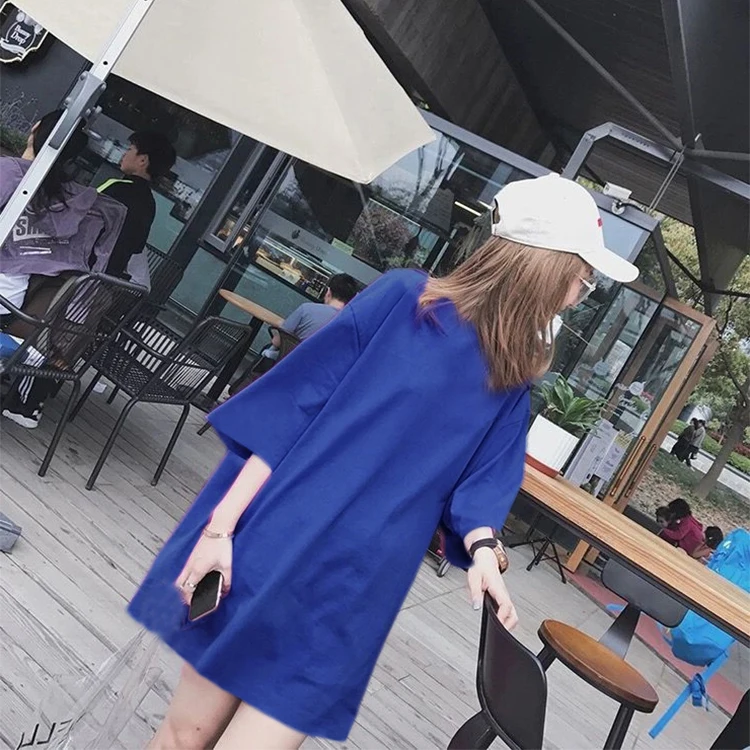 Short Sleeve Loose Solid T-shirt Female Casual Simple Tops Tees for Women Summer BH1933
Short Sleeve Loose Solid T-shirt Female Casual Simple Tops Tees for Women Summer BH1933