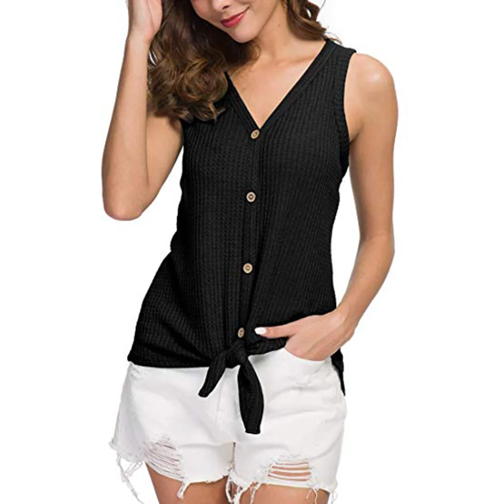 summer Women Waffle Knit Vest Solid Tie Knot Loose Fitting Plain Shirts Loose Fitting Bat casual vest Tank Tops
summer Women Waffle Knit Vest Solid Tie Knot Loose Fitting Plain Shirts Loose Fitting Bat casual vest Tank Tops