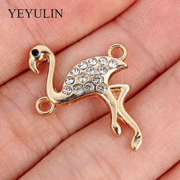 10 Pcs Flamingo Alloy Crystal Connectors Bracelet Charm Fashion Jewelry Findings For Making Necklace Bracelets Accessories
10 Pcs Flamingo Alloy Crystal Connectors Bracelet Charm Fashion Jewelry Findings For Making Necklace Bracelets Accessories