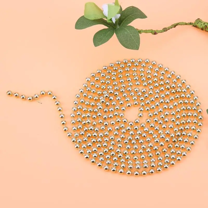 Plastic Beads New Year Tinsel Christmas Tree Decoration Gold Tinsel Xmas Garland Chain Window Decor Event Party Supplies 2.7m
Plastic Beads New Year Tinsel Christmas Tree Decoration Gold Tinsel Xmas Garland Chain Window Decor Event Party Supplies 2.7m