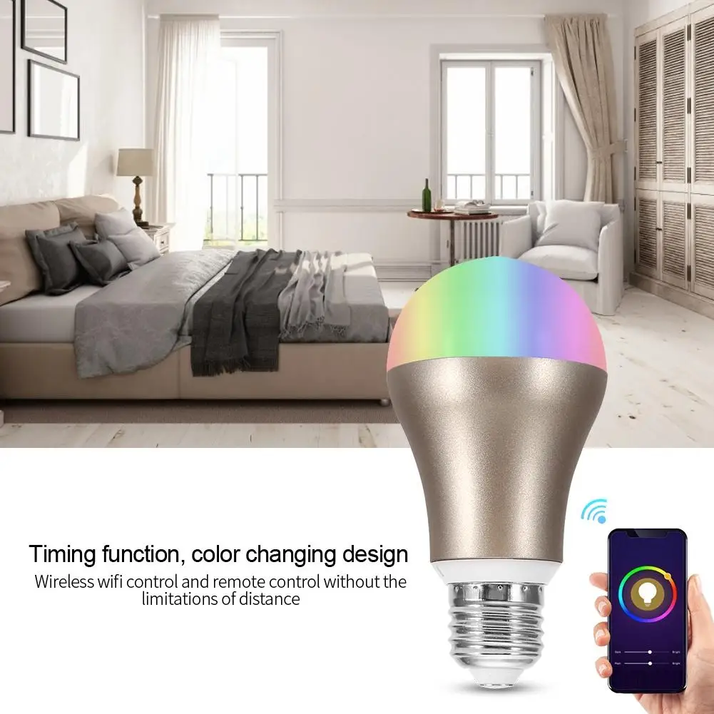 led lamp E27 RGBW LED Light Bulb AC100-264V 7W Smartphone Controlled Wi-Fi Smart Lamp Bulbs led lamp 220v
led lamp E27 RGBW LED Light Bulb AC100-264V 7W Smartphone Controlled Wi-Fi Smart Lamp Bulbs led lamp 220v