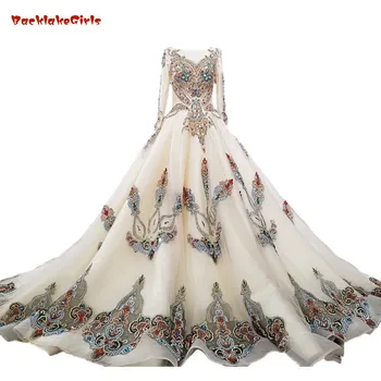 BacklakeGirls 2018 Champagne Satin Bridal Gowns Cathedral Train Lace Up Ball Gown Vintage Wedding Dresses Vestido De Noiva R
BacklakeGirls 2018 Champagne Satin Bridal Gowns Cathedral Train Lace Up Ball Gown Vintage Wedding Dresses Vestido De Noiva R