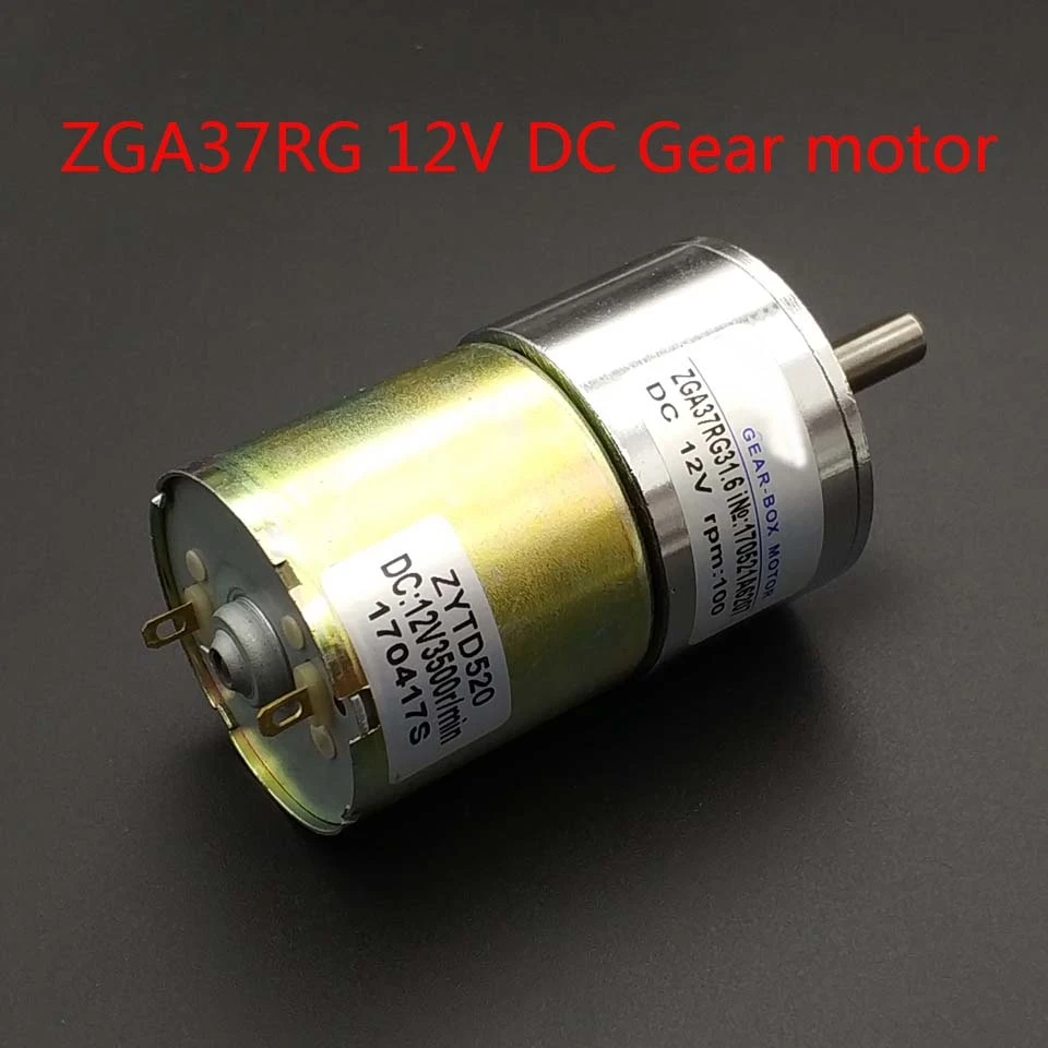 GA37RG 24VDC motor 5/10/15/20/30/50/85/120/150/200/300/500RPM ZHENGKE output speed Gear motor 37MM Central shaft High Torque 
GA37RG 24VDC motor 5/10/15/20/30/50/85/120/150/200/300/500RPM ZHENGKE output speed Gear motor 37MM Central shaft High Torque
