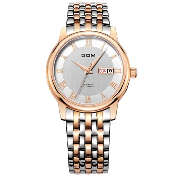 DOM Men's Mechanical Steel Belt Watch Automatic Leisure Double Calendar Steel Business Waterproof Watch
DOM Men's Mechanical Steel Belt Watch Automatic Leisure Double Calendar Steel Business Waterproof Watch