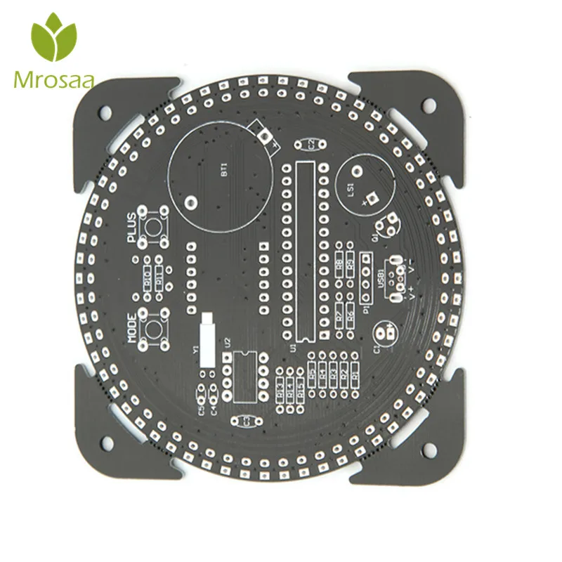 Brand new Upgrade DIY Light Control Rotation LED Electronic Clock Kit Board Rotating electronic clock Nightlight music Clocks
Brand new Upgrade DIY Light Control Rotation LED Electronic Clock Kit Board Rotating electronic clock Nightlight music Clocks
