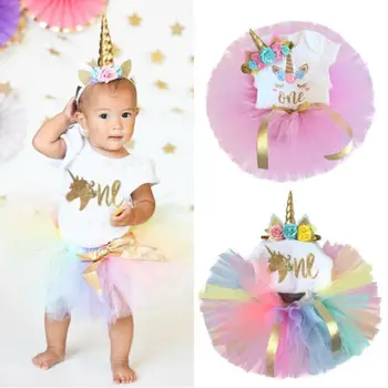Newborn Kid Baby Girls Clothes Unicorn Romper Tutu Mini Skirts Headband Cute Dress 3Pcs Outfit Set
Newborn Kid Baby Girls Clothes Unicorn Romper Tutu Mini Skirts Headband Cute Dress 3Pcs Outfit Set