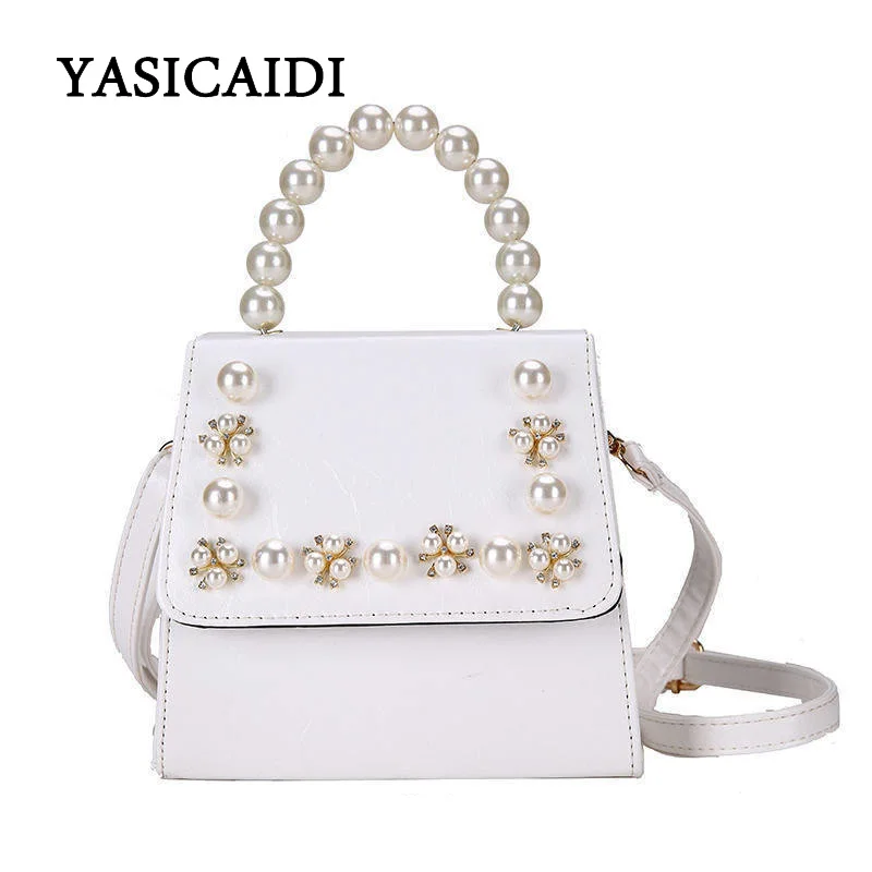 YASICAIDI Women Fashion Shoulder Bag Pearl Top Handle Solid Design Small Flap Crossbody Messenger Bag for Party Handbag
YASICAIDI Women Fashion Shoulder Bag Pearl Top Handle Solid Design Small Flap Crossbody Messenger Bag for Party Handbag