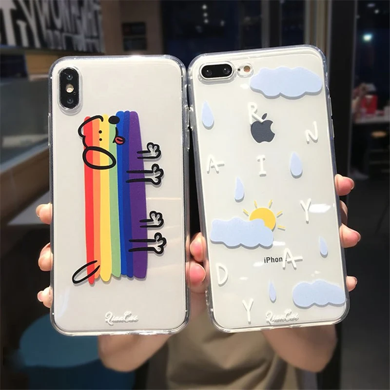 Ottwn Transparent Fresh Rainbow Dog Phone Case Phone Cover For iPhone 6 6s 7 8 Plus X Soft Silicone Cases For XR XS Max 5 5s SE
Ottwn Transparent Fresh Rainbow Dog Phone Case Phone Cover For iPhone 6 6s 7 8 Plus X Soft Silicone Cases For XR XS Max 5 5s SE