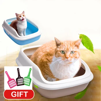 Semi-open Cat Toilet-for-cat Semi-enclosed cat litter Basin pet poop Pet Toilet Tray Cat Litter Box Toilet Gift Plastic Shovel
Semi-open Cat Toilet-for-cat Semi-enclosed cat litter Basin pet poop Pet Toilet Tray Cat Litter Box Toilet Gift Plastic Shovel