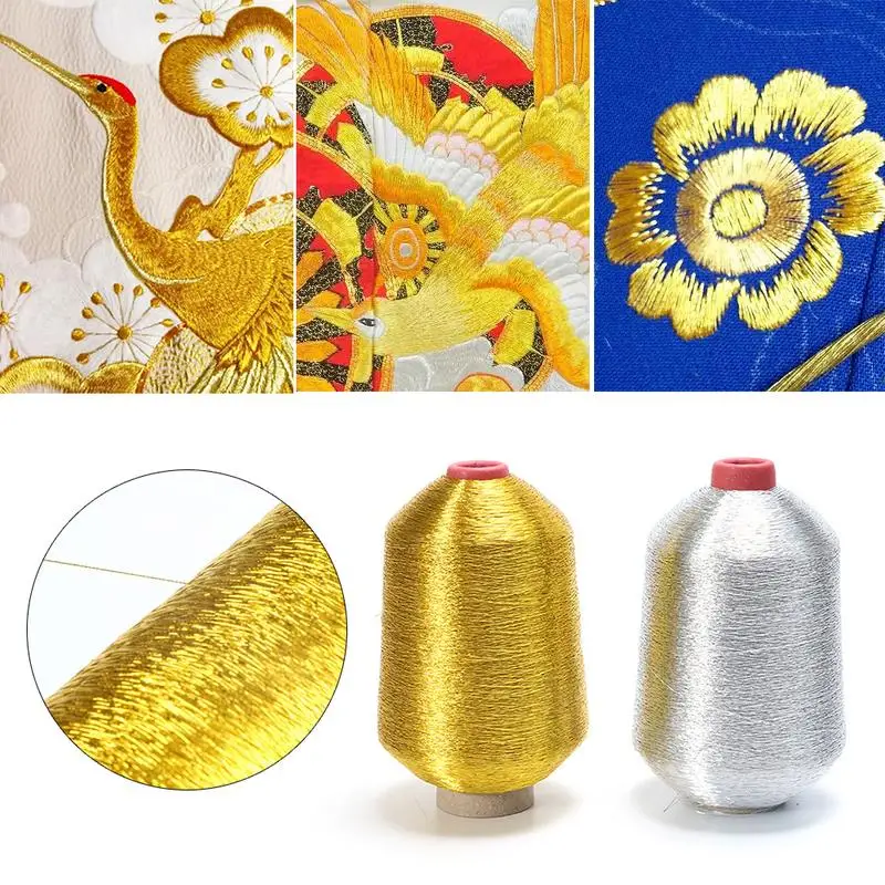 Cross Stitch Line 600D Gold Silver Thread DIY Clothing Sewing Thread Handmade Sewing Accessories Weaving Material Supplies
Cross Stitch Line 600D Gold Silver Thread DIY Clothing Sewing Thread Handmade Sewing Accessories Weaving Material Supplies