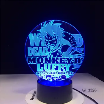 3D Led Vision Anime Luffy Modelling Night Light Usb One Piece Table Lamp 7 Colors Changing Home Decor Light Fixtures AW-3326
3D Led Vision Anime Luffy Modelling Night Light Usb One Piece Table Lamp 7 Colors Changing Home Decor Light Fixtures AW-3326