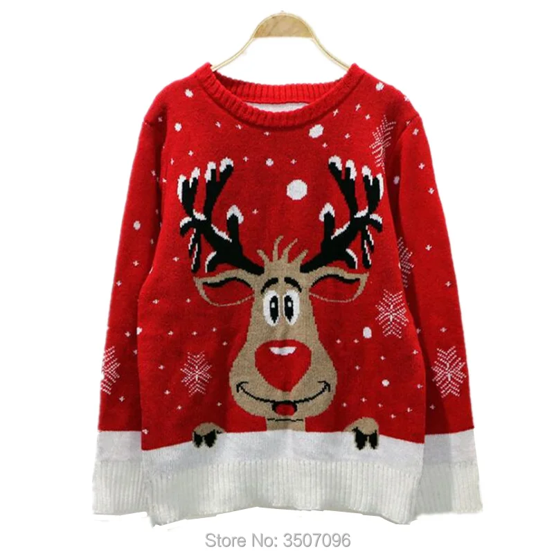 Women Christmas Sweater Autumn Winter Reindeer Knitted Jumper Festival Costume Lover Family Matching Xmas Deer Outwear Tops
Women Christmas Sweater Autumn Winter Reindeer Knitted Jumper Festival Costume Lover Family Matching Xmas Deer Outwear Tops