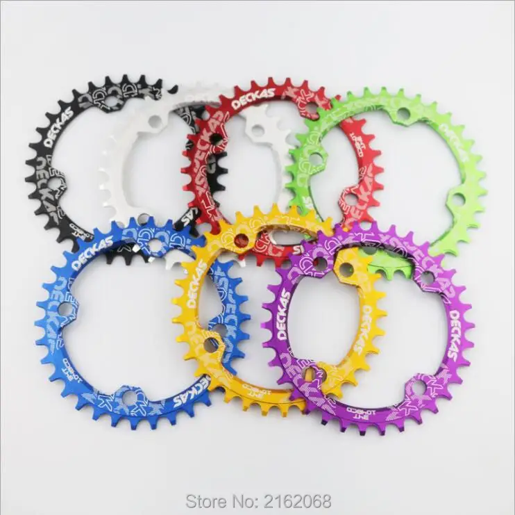New Mountain bike CNC aluminum alloy 7075 T6 bicycle chainwheel roundness oval shape BCD 104mm 32/34/36/38T 7 colors Free ship
New Mountain bike CNC aluminum alloy 7075 T6 bicycle chainwheel roundness oval shape BCD 104mm 32/34/36/38T 7 colors Free ship