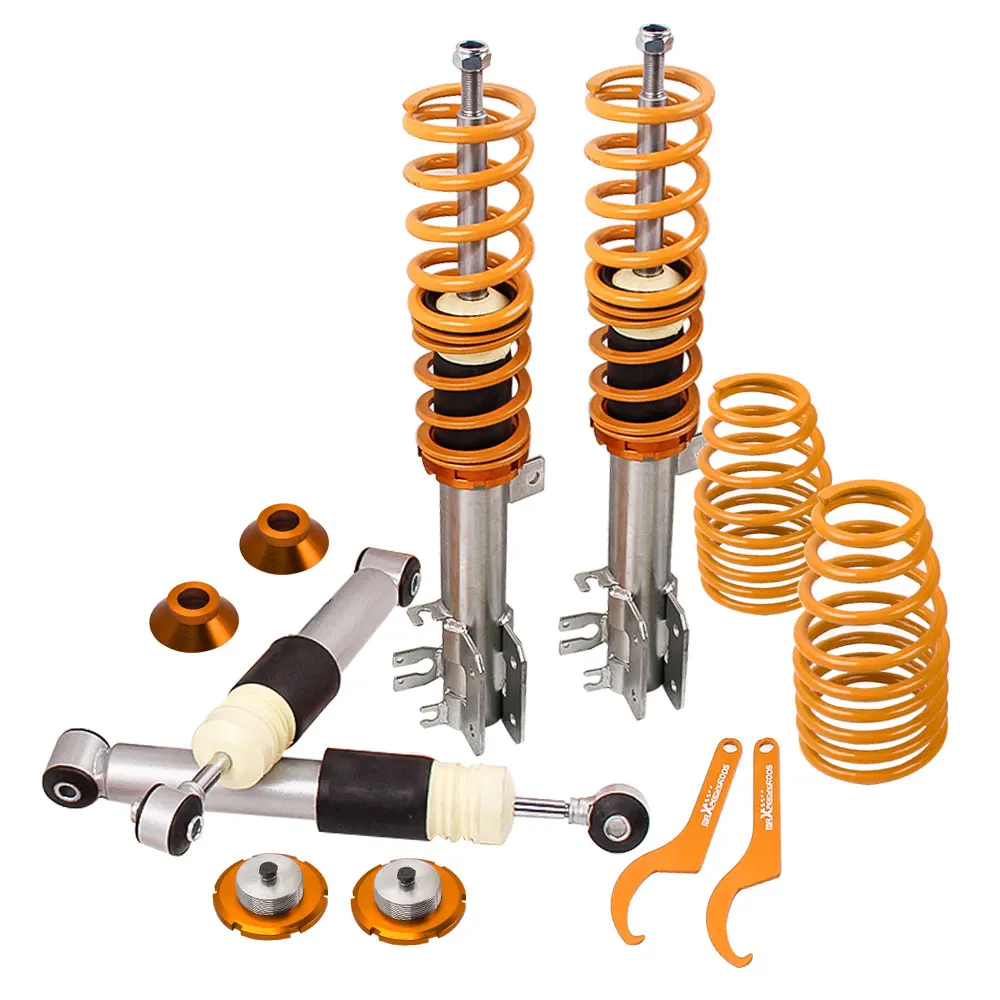 Coilovers Shock for Fiat 500 Panda Mk2 Mini platform Abarth SUSPENSION COIL STRUT LOWERING KIT for Ford KA MK2 from 2000
Coilovers Shock for Fiat 500 Panda Mk2 Mini platform Abarth SUSPENSION COIL STRUT LOWERING KIT for Ford KA MK2 from 2000