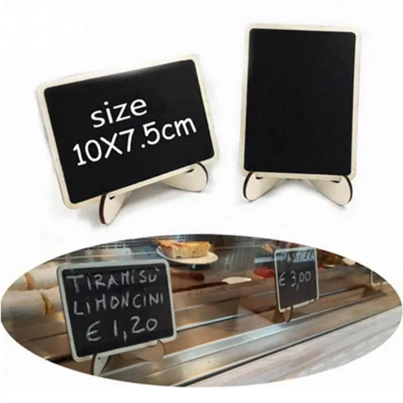 10Pcs/Pack DIY Mini Chalkboard Square Wooden Blackboard Wedding Decoration Price Tag Display Stand Christmas Party Wedding Decor
10Pcs/Pack DIY Mini Chalkboard Square Wooden Blackboard Wedding Decoration Price Tag Display Stand Christmas Party Wedding Decor
