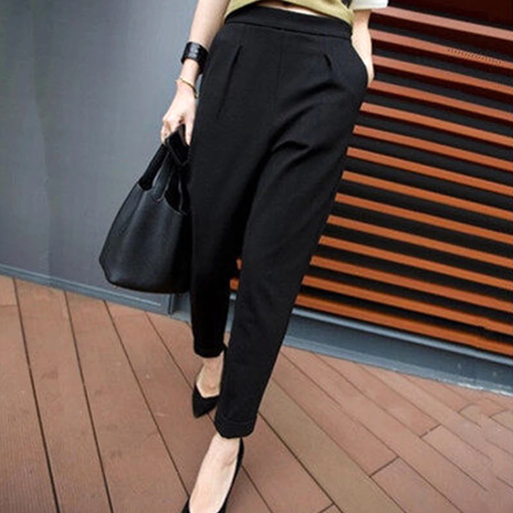 Fashion Woman Office Lady Daily Wear black Large Size Thin Casual Suit Loose Harem Pants Female Cropped Pants
Fashion Woman Office Lady Daily Wear black Large Size Thin Casual Suit Loose Harem Pants Female Cropped Pants